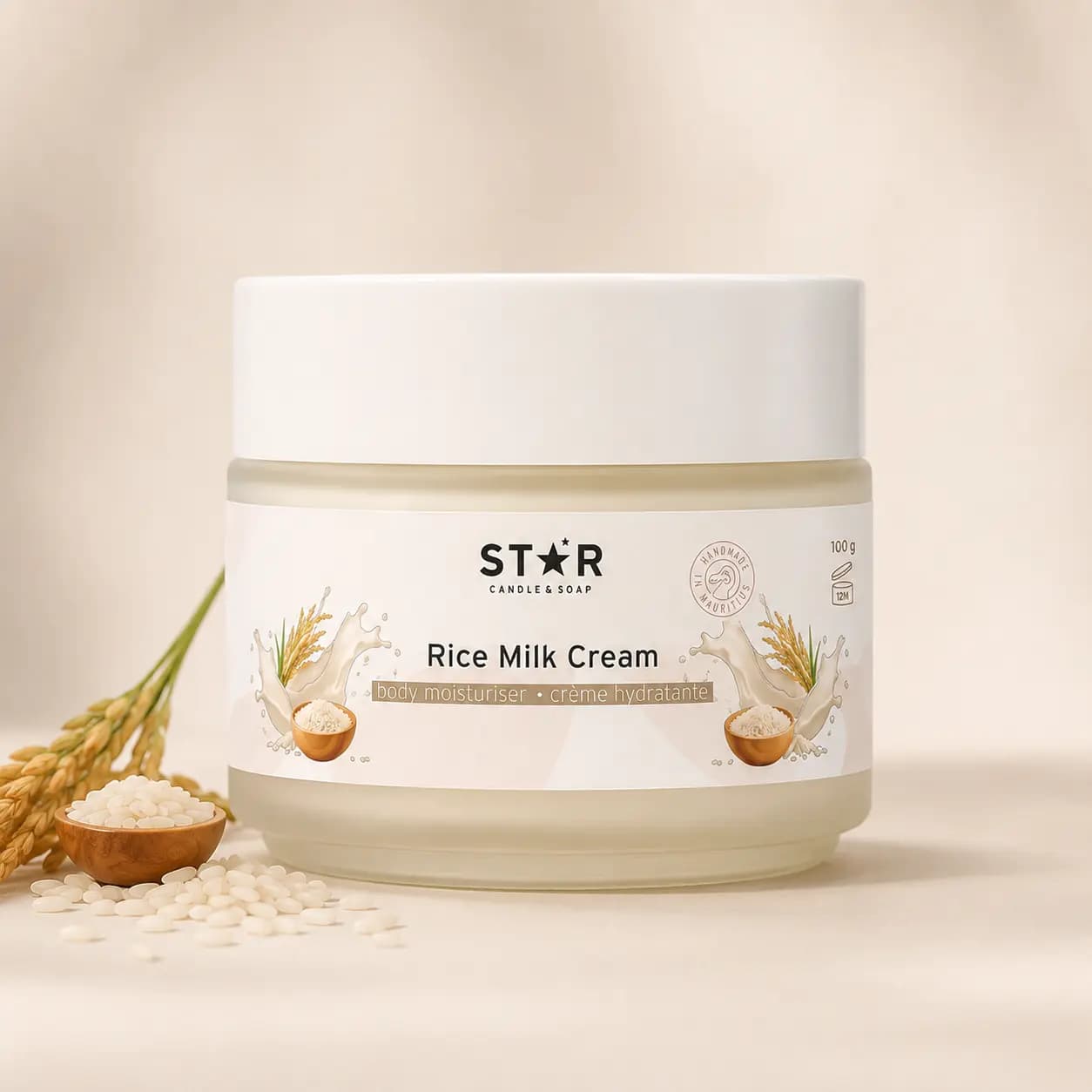 Rice Milk Face & Body Moisturiser Cream 100 g
